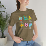 Adult Bilingual Unisex Spanish-English SHAPES T-Shirt [Teaching Kids Spanish Has Never Been More Fun]