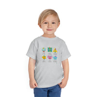 Toddler Bilingual Spanish-English SHAPES Toddler T-Shirt [Teaching Kids Spanish Has Never Been More Fun]