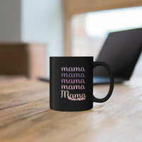 Blissful Mama Black Mug