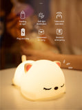 Cute, Soft, Safe, and Remote Controlled Baby Kitty LED Night Light [Your Child's New Best Friend]