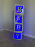 Custom Baby GENDER REVEAL Party Bluetooth Remote Controlled Boxes [SEE COOL VIDEOS :o)]