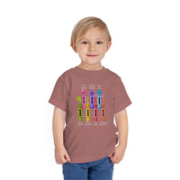 Toddler Bilingual Spanish-English COLORS Toddler T-Shirt [Teaching Kids Spanish Has Never Been More Fun]