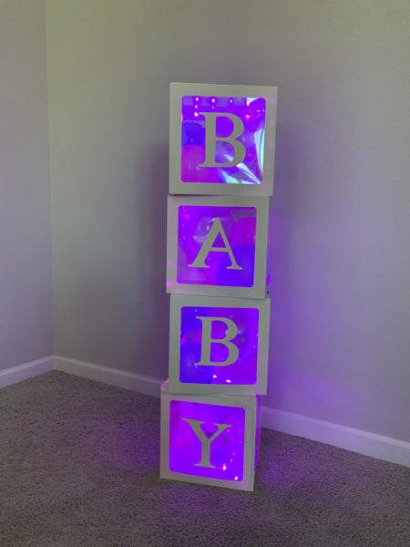 Custom Baby GENDER REVEAL Party Bluetooth Remote Controlled Boxes [SEE COOL VIDEOS :o)]