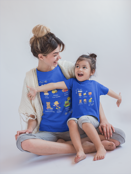 Toddler Bilingual Spanish-English EMOTIONS Toddler T-Shirt [Teaching Kids Spanish Has Never Been More Fun]